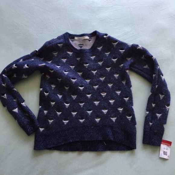 Very Unique Blue Sweater - Picture 1 of 8